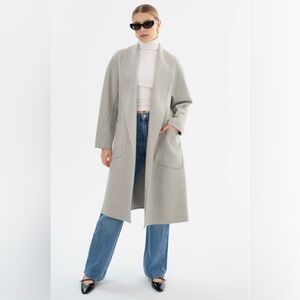 LAMARQUE THARA | SHAWL COLLAR WOOL COAT